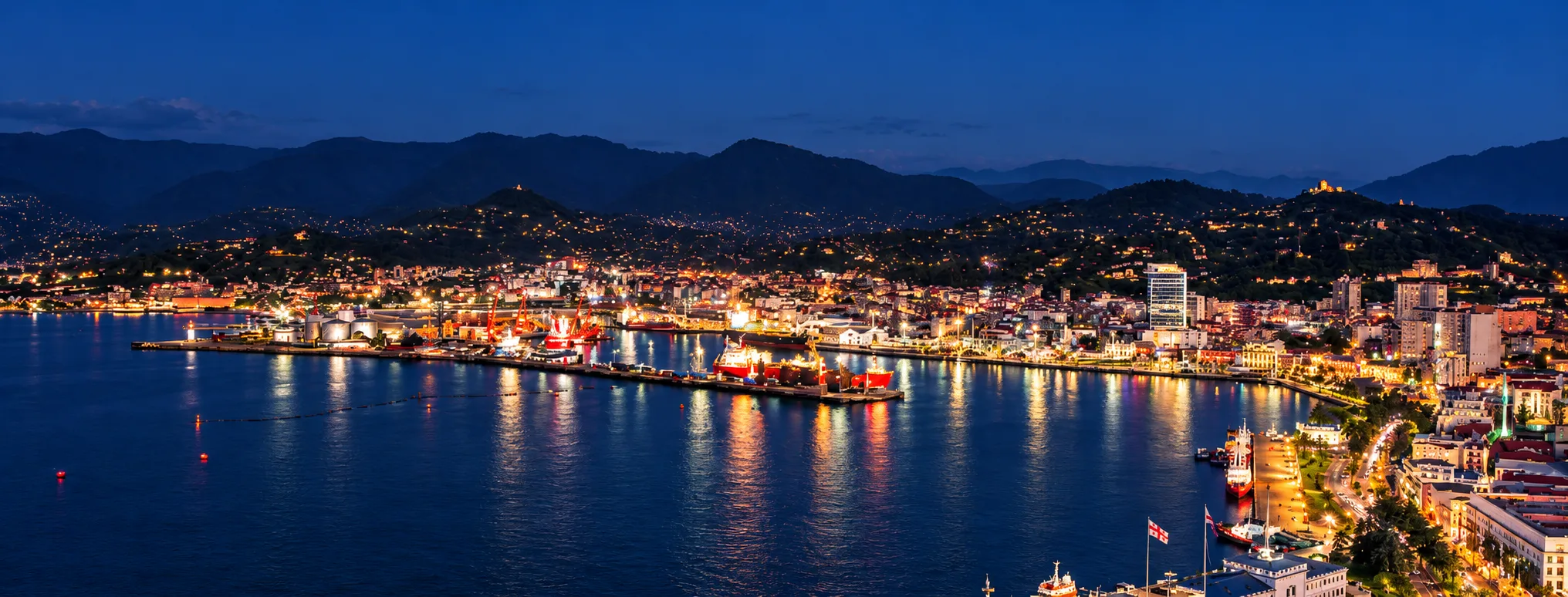 Batumi port panorama